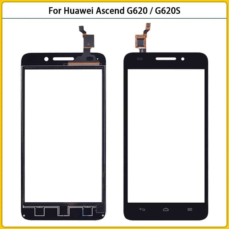 New TouchScreen For Huawei Ascend G620 / G620S Touch Screen Panel LCD Digitizer Sensor LCD Outer Glass Lens Replacement. 