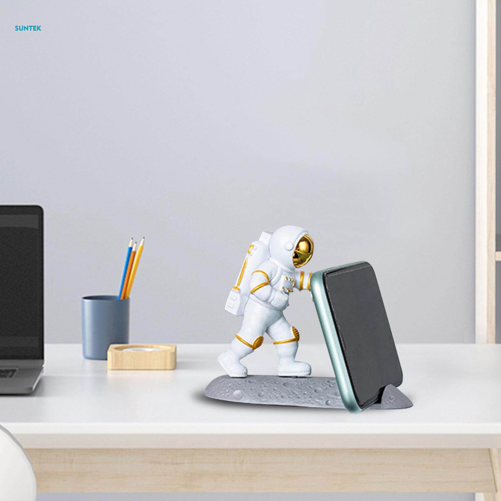 Supporto Per Telefono Astronauta – Regalo Simpatico E Originale – Ferma Telefono A Forma Di Spaceman Per Scrivania - 4
