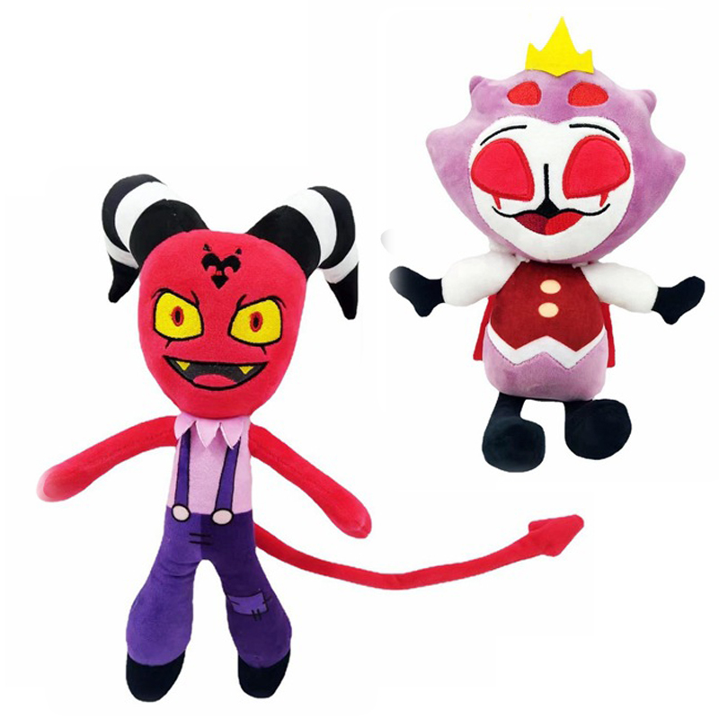 Helluva Boss Plush Toy Stolas and Blitzo Plush Stuffed Animal Doll Game Cartoon Horror Soft Gift for Fans Birthday Game Gift