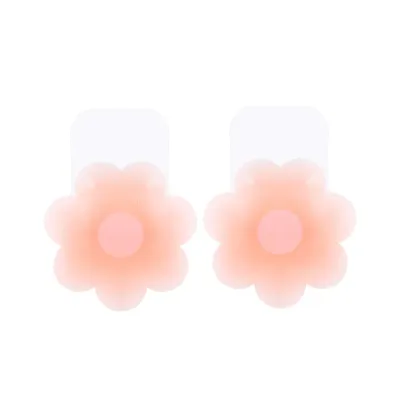 Beauty Silicone Nipple Covers -Comfort Ultra-Thin Self-Adhesive Flower  Shape Washable Reusable