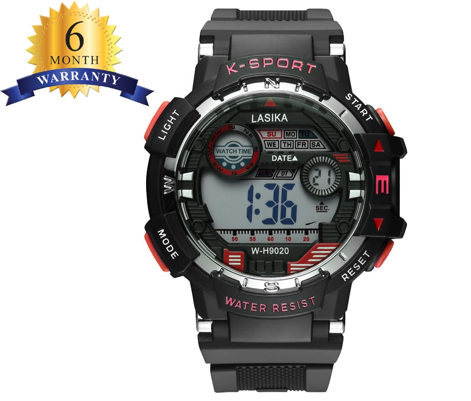 LASIKA W H9020 Fashionable Water Resistance Digital Sport Silicon Watch For men Daraz .bd