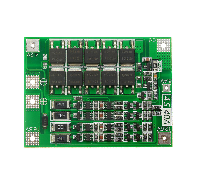 4S 40A 14.8V Lithium Battery Charger Protection Board BMS Module for 18650 Li-ion Battery Cell Charging 14.8V - 16.8V. 