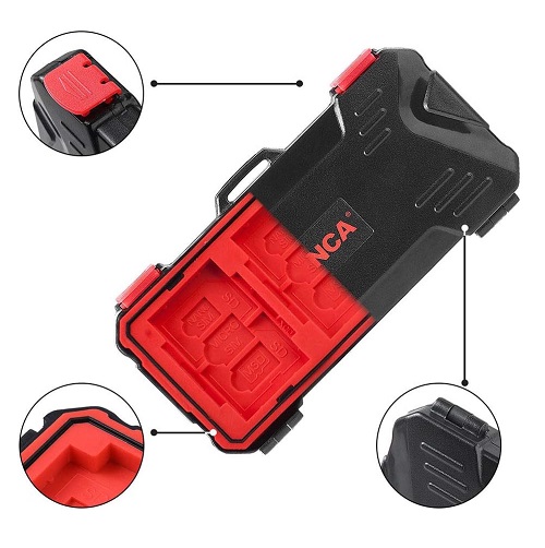 LENSGO LYNCA KH15 Waterproof Luggage Memory Card Hard Case. 
