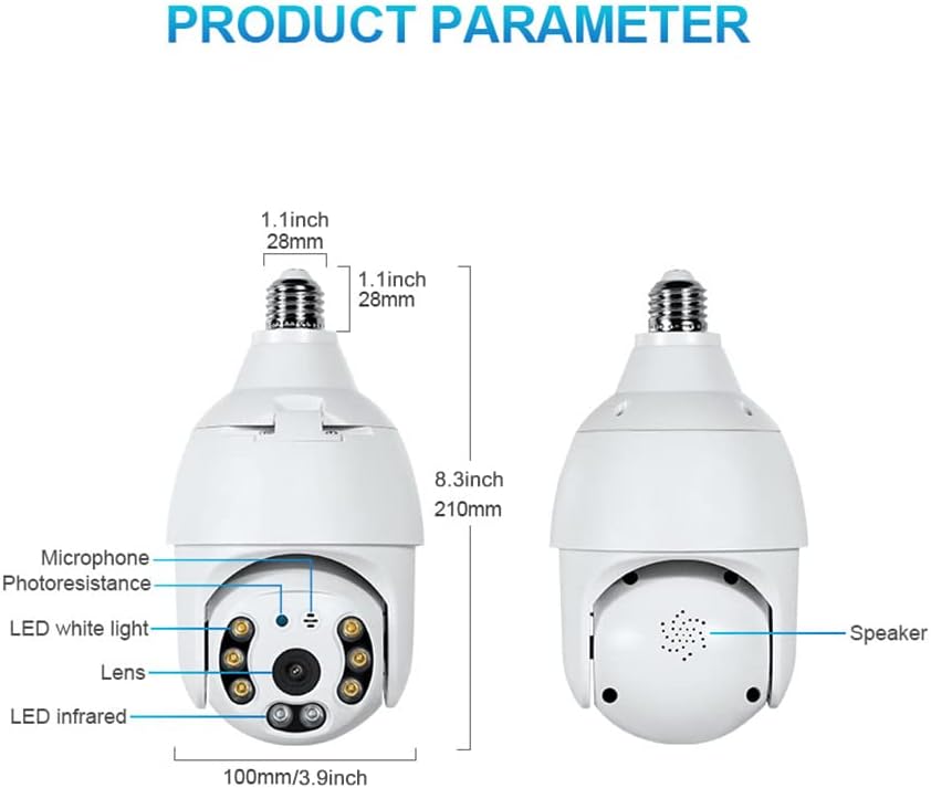 New Smart wireless wifi light bulb cctv camera  and A9 HD BATTERY IP CAMERA. 