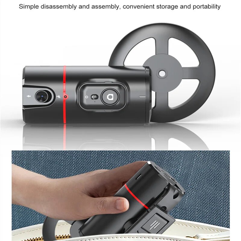 FGCLSY New Wireless Gimbal Stabilizer Selfie Stick 360 Degree Face Tracking With Bluetooth Shutter For Smartphone Live Recording. 
