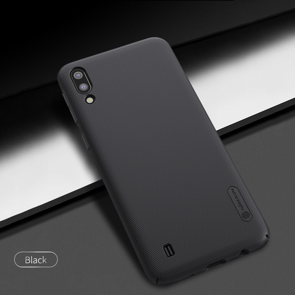 Nillkin ( Samsung Galaxy M10 ] Super Frosted Shield Matte cover case for Samsung Galaxy M10 (M105F) – Black. 