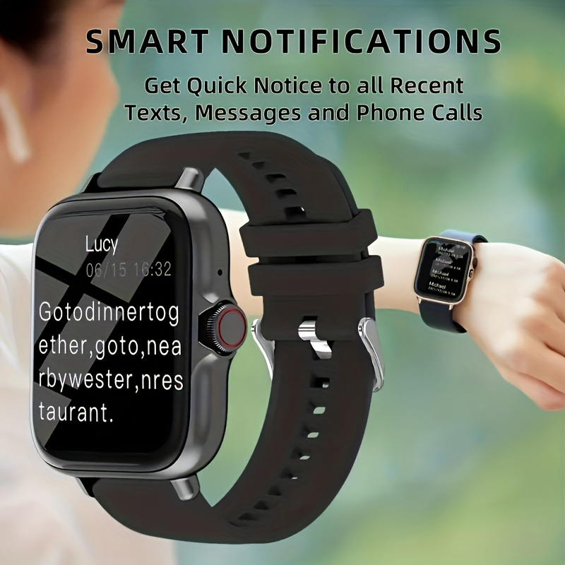 Smart watch, wireless calling /dial,SMS reminder, information reminder, Various APP Reminders,for iPhone/Andriod. 