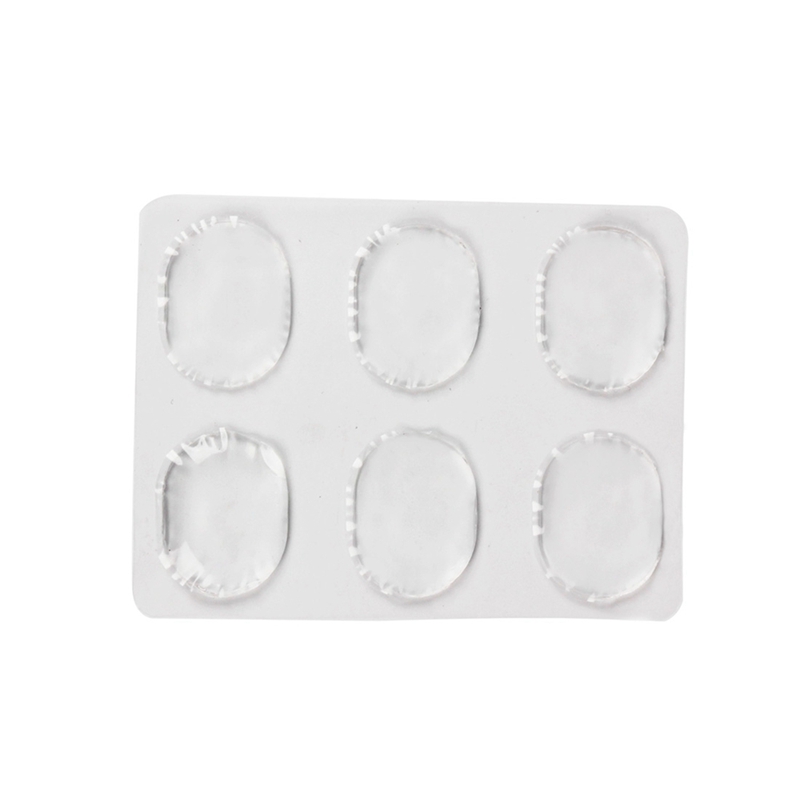 6pcs/set Snare Drum Mute Pad Drum Damper Gel Pads Snare Tom Drum Muffler Mute Transparent Percussion Instrument Accessories(Transparent)