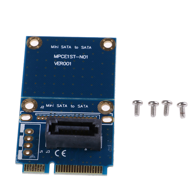 mSATA Mini PCI-e Express SATA SSD Slot To 7 Pin SATA HDD Convert Adapter Card. 
