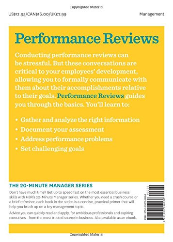 Performance Review (HBR 20-Minute Manager Series) by Harvard Business Review (Paperback). 