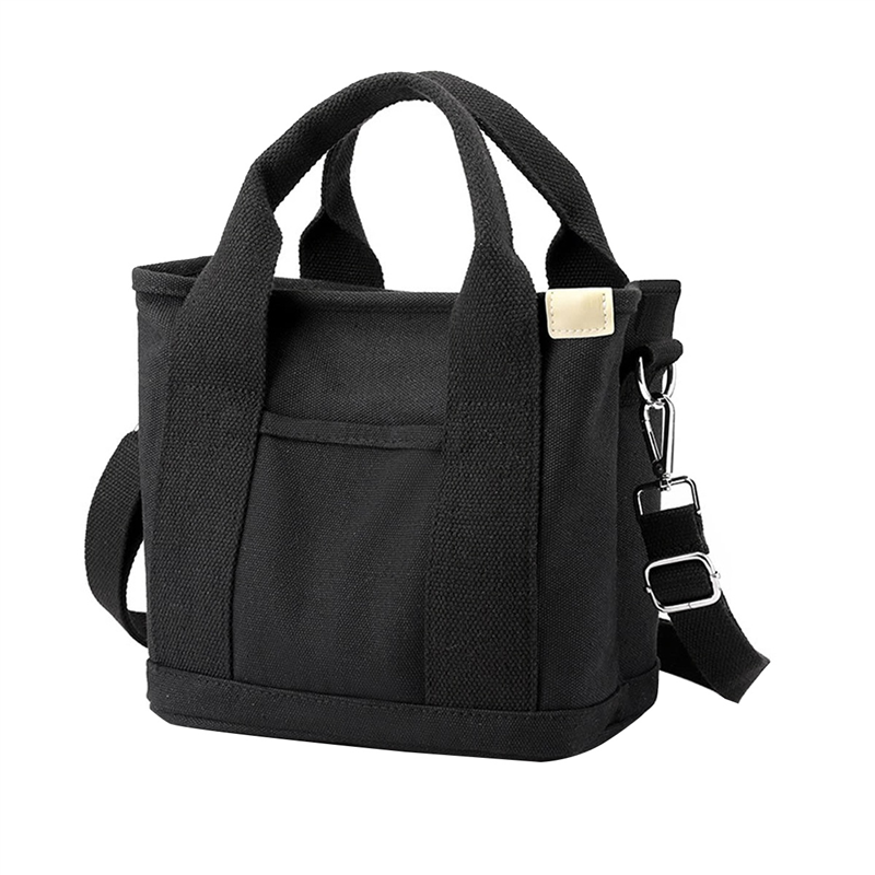 Multi-Pocket Tote Bag with Zipper, Canvas Japanese Handmade Handbag with Compartments, Multifunction Green Durable Easy to Use 32 X 14 X 29cm. 