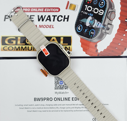 2024 Sim Insert BW9-SIM Card Smartwatch / Smart Barry SM401 +camera + Smart watch ultra 2.2 inch HD Display Smart watch Carbon Free pair strap  Ultra max smart watch HD 2.2 inch full touch screen with set strap and wireless charger for men's and boy's. 