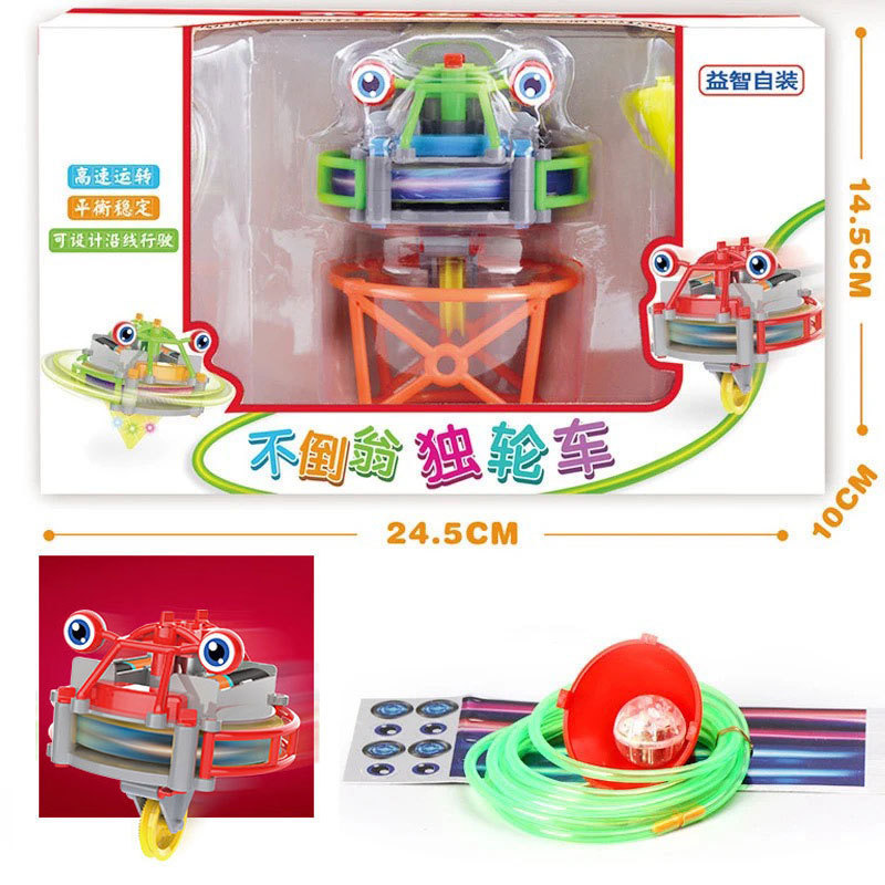 Tumbler Novelty Tightrope Walking Unicycle Toy Roly-poly Balance Pig Piglet Fingertip Gyroscope Luhuai CVC. 