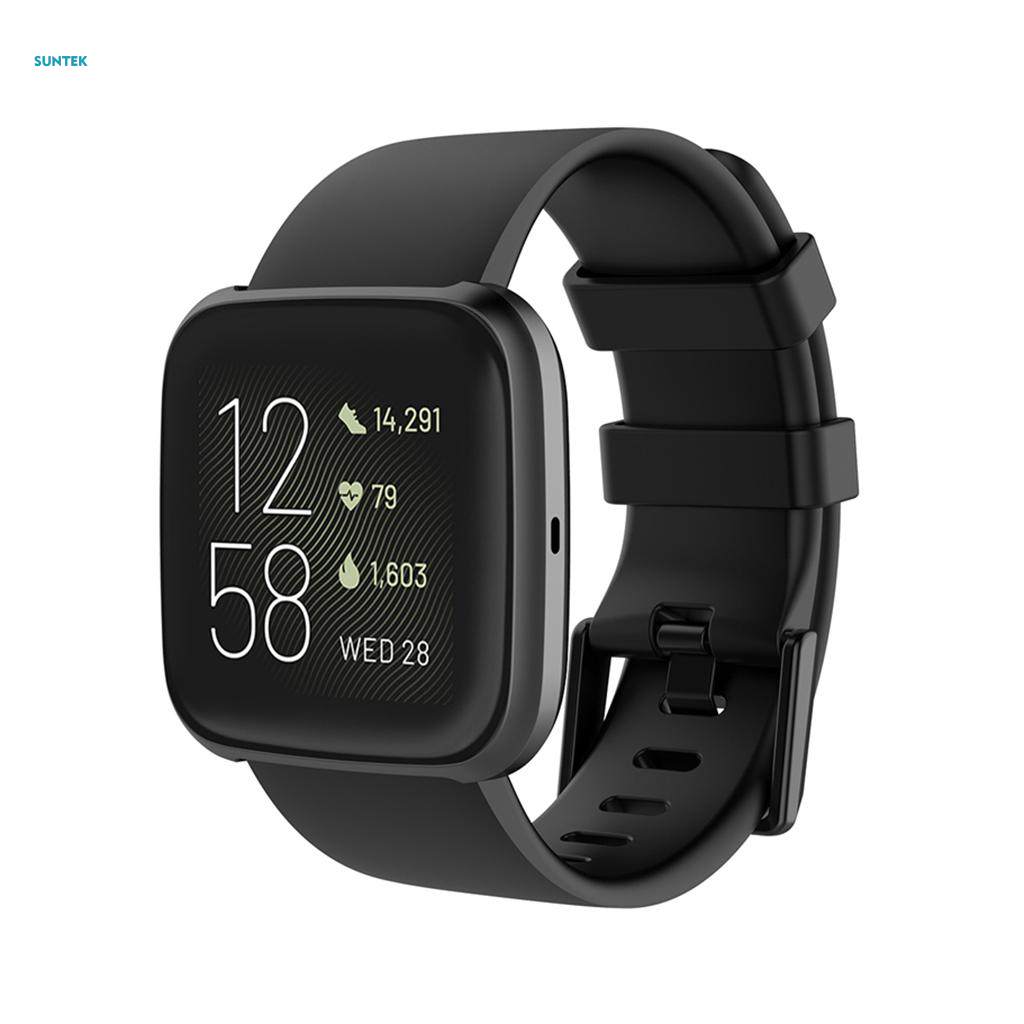Quick Release Replace Watch Band Strap for Fitbit versa 2/lite Black