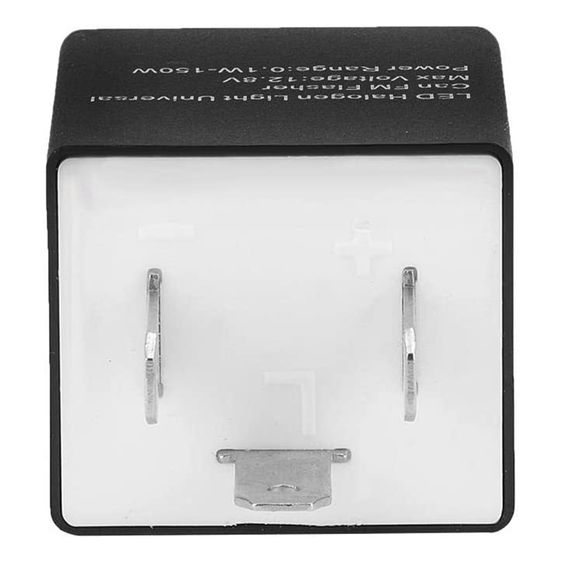 LED Flasher Relay, 12V 3-PIN Adjustable LED Flasher Relay Turn Signal Light Blinker for Automotive Motorcycle. 