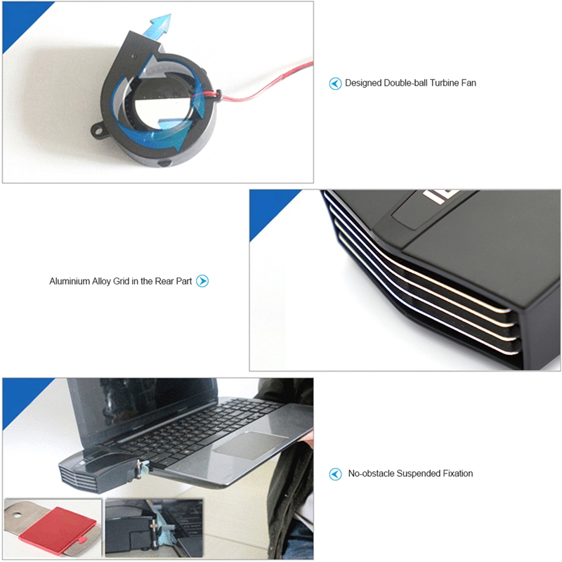 Iets Gt202 Computer Laptop Cooler Laptop Cooling Pad Laptop Fan Cooler Notebook Temperature Display Rapid Heatsink. 
