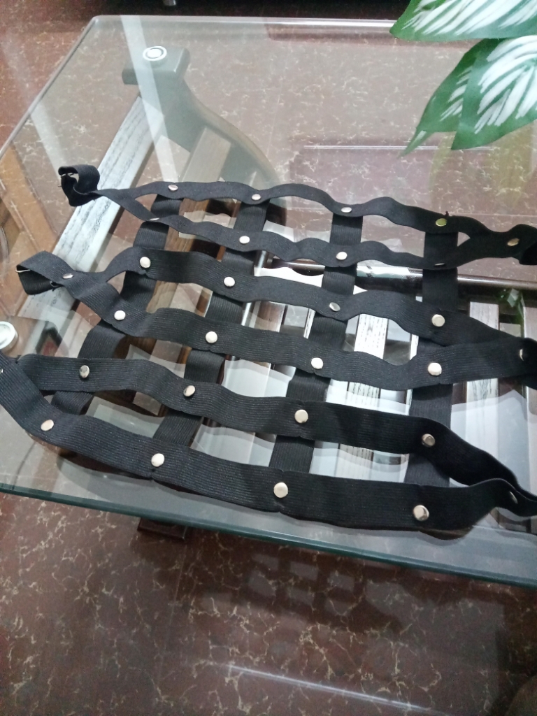 Motorcycle Seat Net with good elastic quality 1 piece 4 Hook Random Color Selection. 
