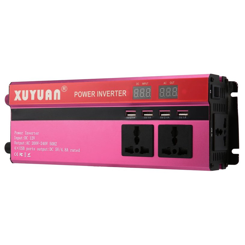 LALA 6000W Solar Power Inverter  12V to  220V LED Display Sine Wave Converter. 