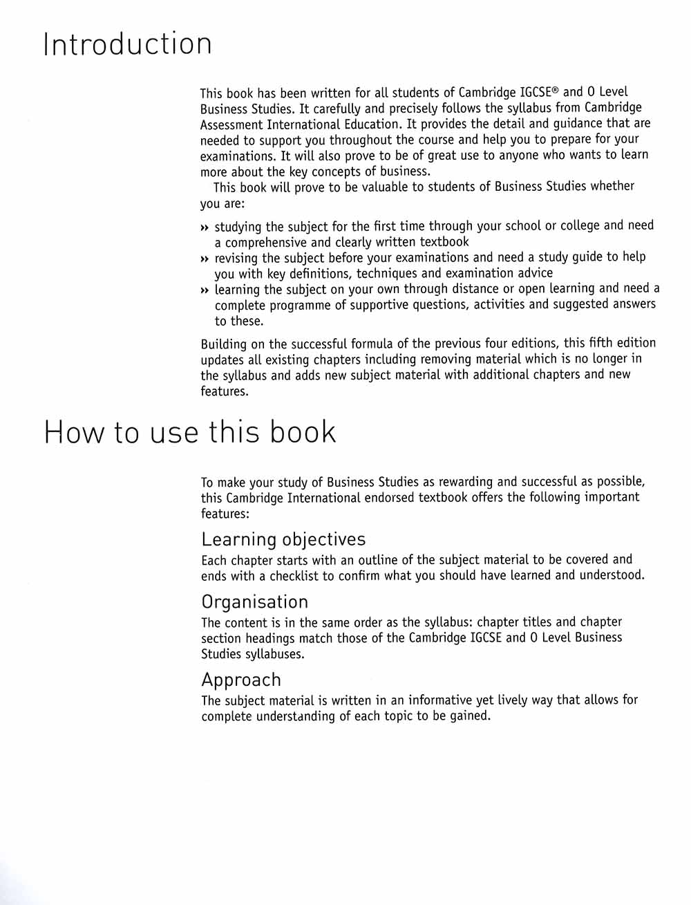 Cambridge IGCSE and O Level Business Studies (5th Edition). 