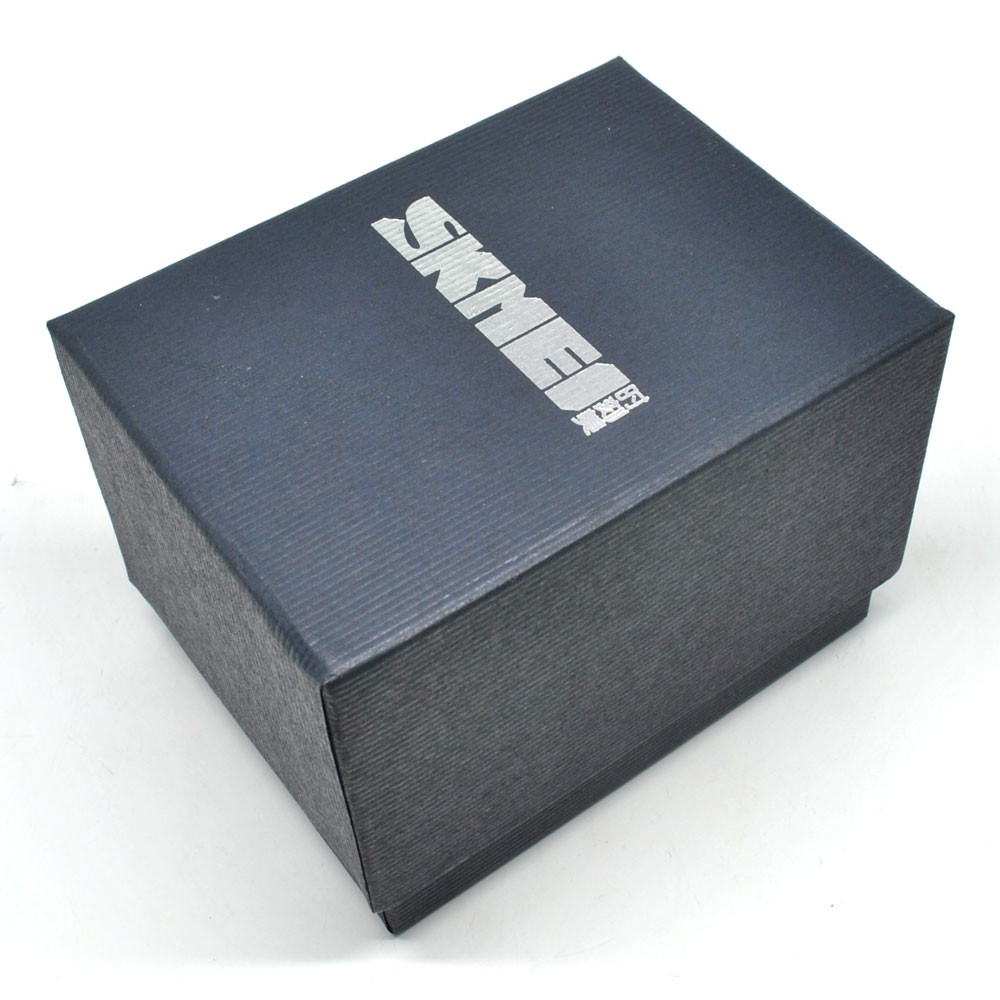 SKMEI 1637 Army Green Camouflage PU Dual Time Watch For Unisex - Army Green Camouflage. 