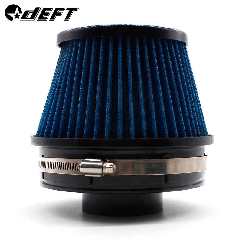 DEFT Car Universal Racing Air Filter 76MM Car High Flow Turbo Air Intake Filter Auto Intake Induction Turbo Kit 3 inch. 