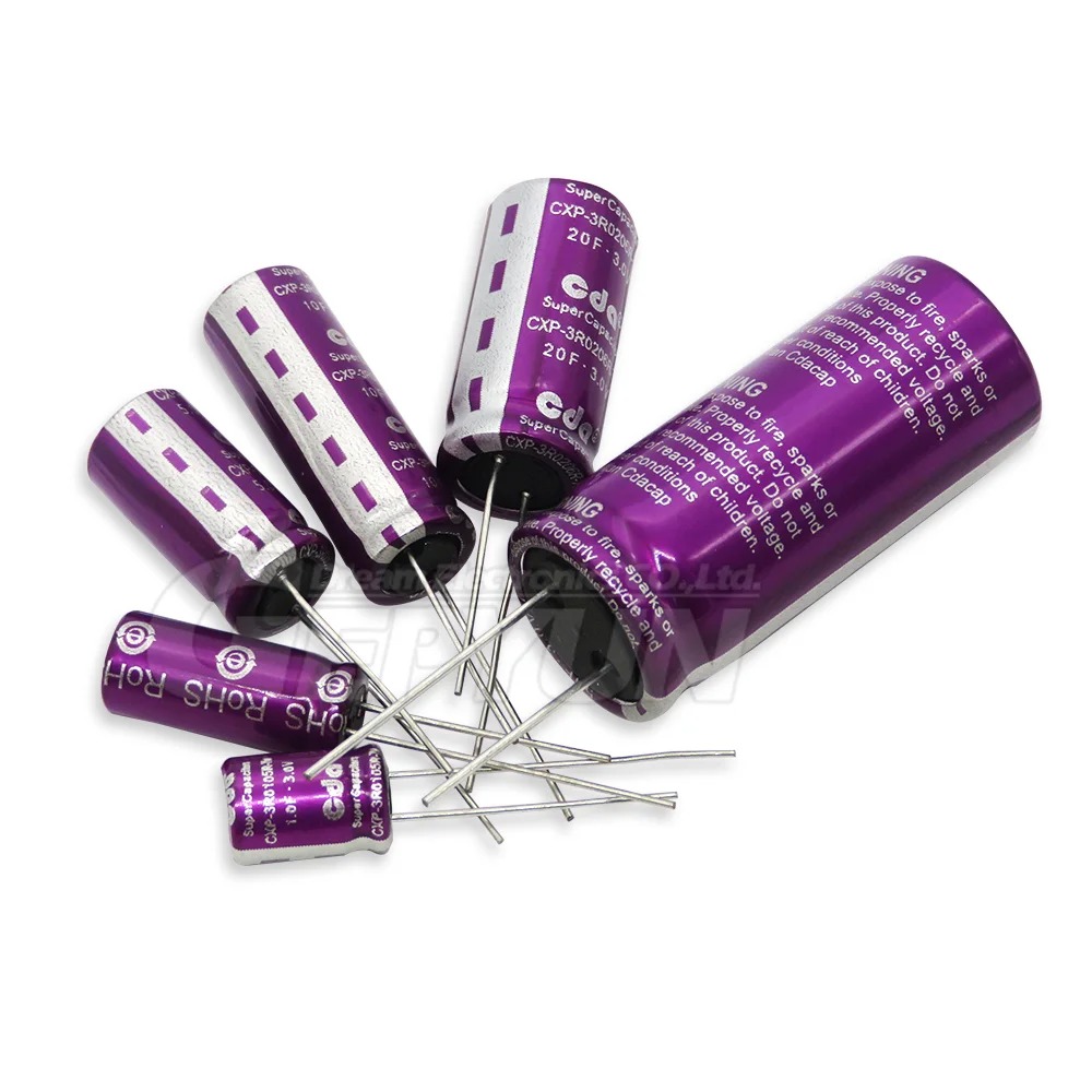 1PCS Super Capacitor Farad capacitor 3.0V CDA 3V 1F 2.0F 3.3F 5F 7F 10F 15F 20F 25F 30F 50F 60F 100F 120F. 