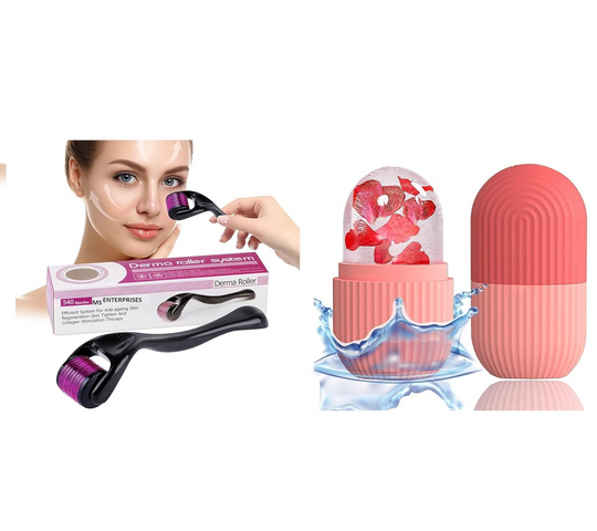 540 Titanium Microneedle Derma Roller 0.5mm: For Hair Growth, Acne, Wrinkle, and Scar Treatment