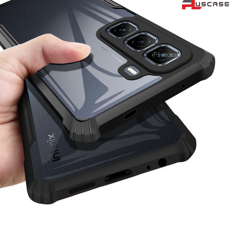 PlusCase for Infinix Hot 50 Pro+ 4G Plus Case Air Cushion Hard Clear Shockproof Back Cover