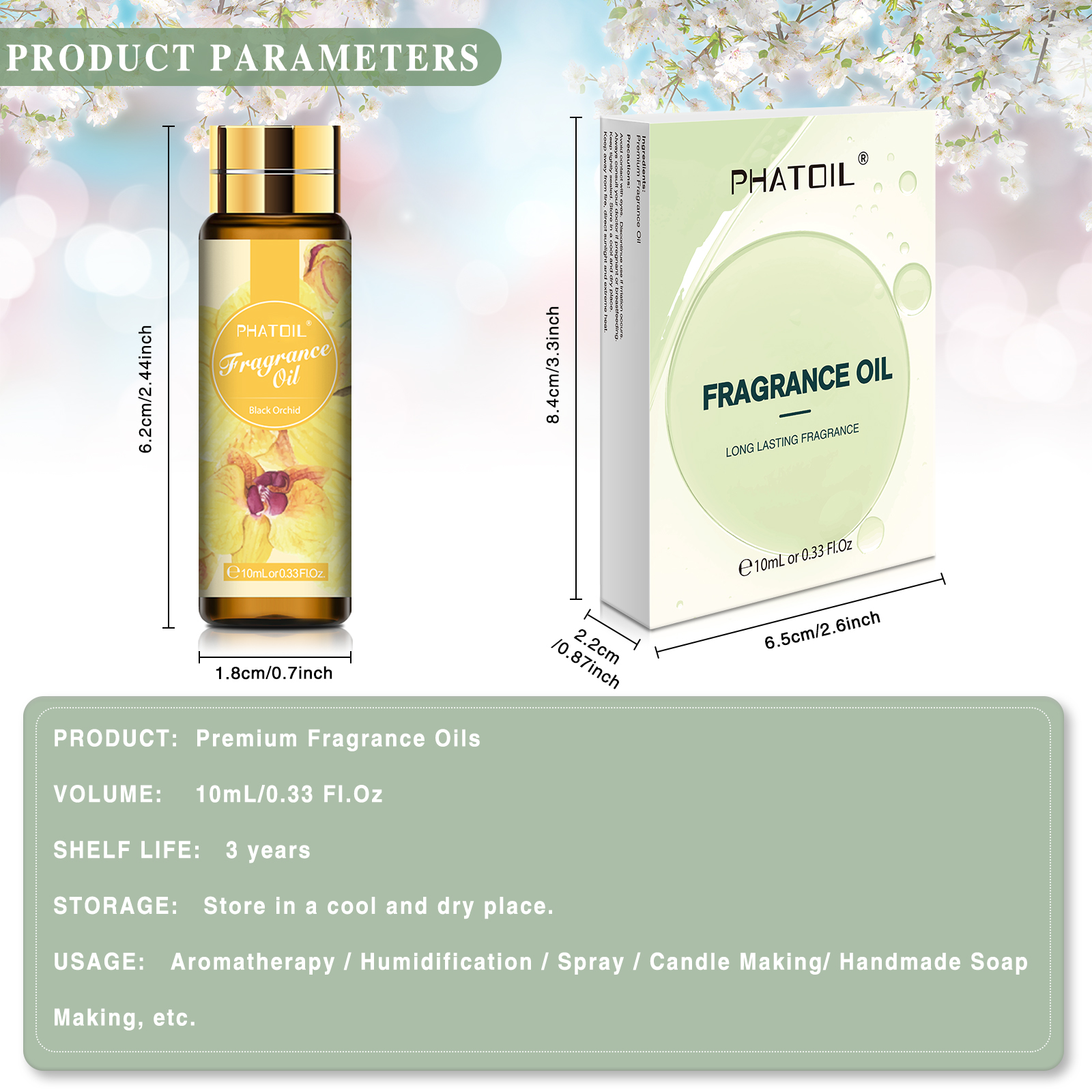 PHATOIL 10ml Fragrance Oil for Scented Candles Soap Making Diffuser Peach Angel Sea Breeze Coconut Vanilla Bubble Gum Strawberry. 