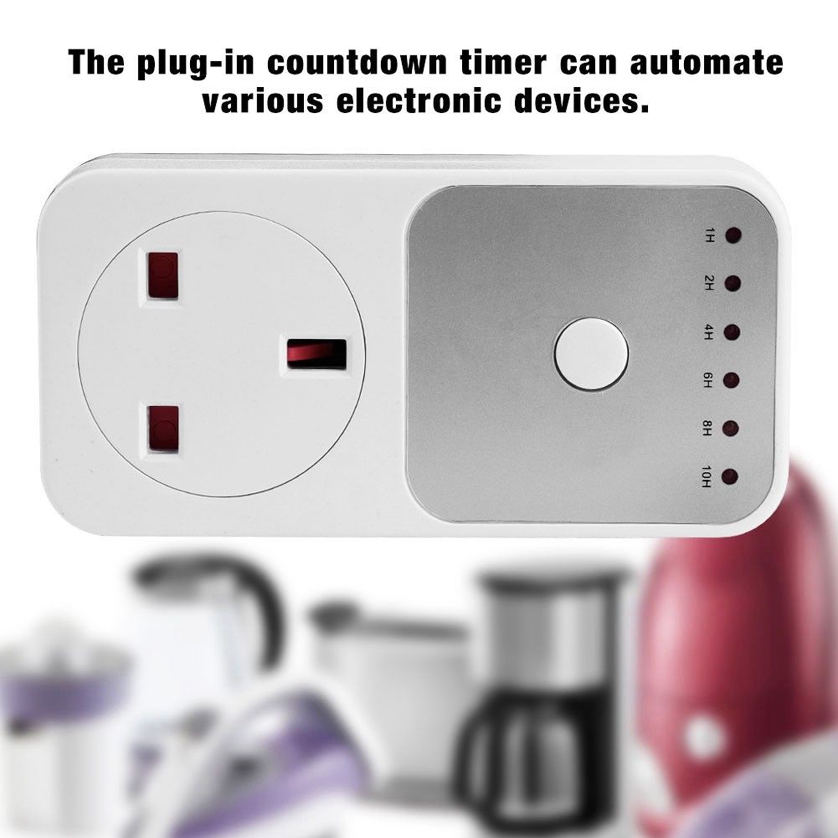 2X Smart Control Countdown Timer Switch Plug-In Socket Auto Shut Off Outlet Uk Plug. 