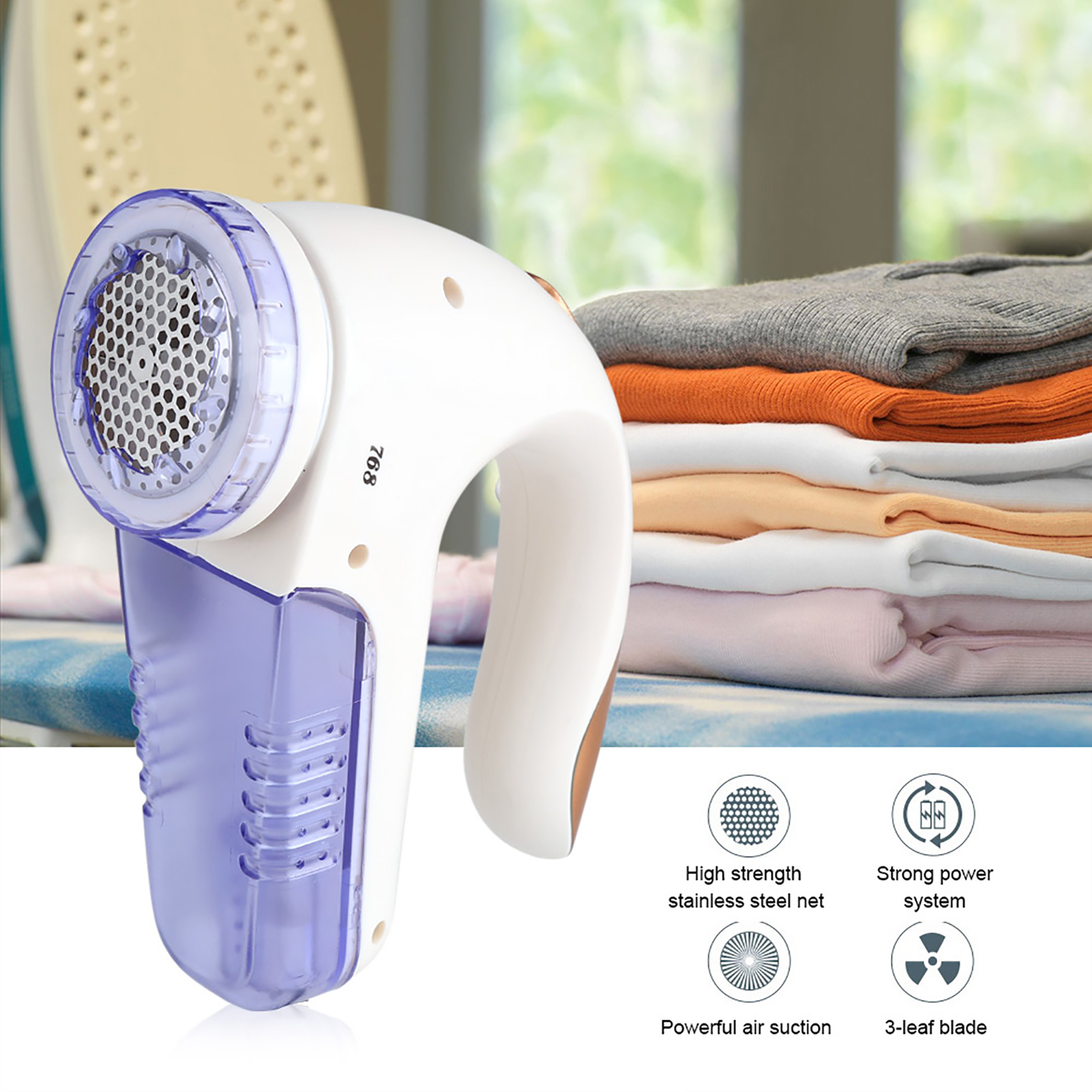 Portable Electric Fabric Clothes Sweater Lint Remover Fuzz Shaver Removing Machine