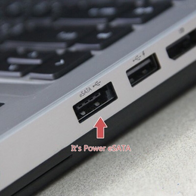 Sata 22pin to Esata Usb 2-in-1 Data Cable for 2.5inches Hard Drive Disk Converter Adapter Cable 19.7in Easy Drive Line. 