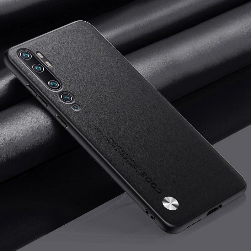 For Xiaomi Mi Note 10 Pro Note10 case Carbon Fibre Leather Silicone Protection Back cover For Xiaomi Mi CC9 Pro Casing
