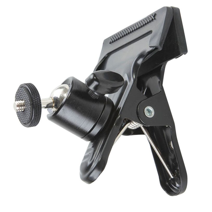Multi-function Clip Clamp Holder Mount Tripod Head with Standard Ball Head 1/4 Screw photography accessories for Camera holder. 