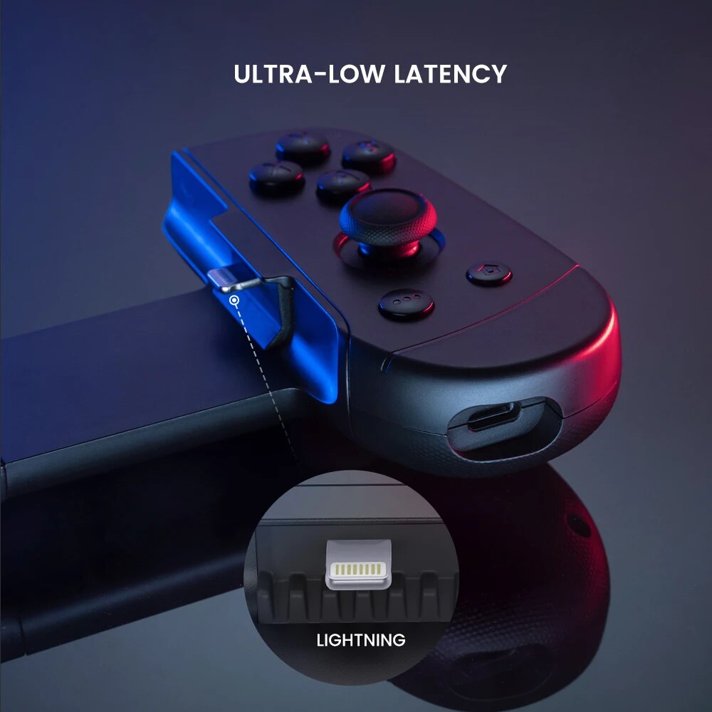 LEADJOY M1B Mobile Phone Gamepad Gaming Controller for Apple iPhone Cloud Gaming Xbox Game Pass, STADIA, XCloud, GeForce Now. 
