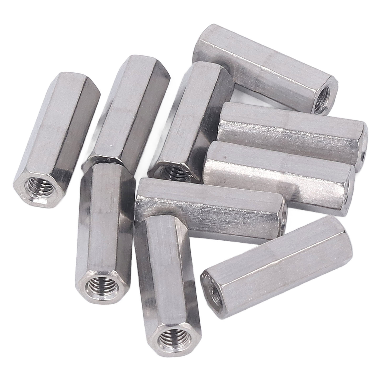 Hex Coupling Nut, Threaded Rod Connector Corrosion Resistance M6x1 for Machine Screws. 