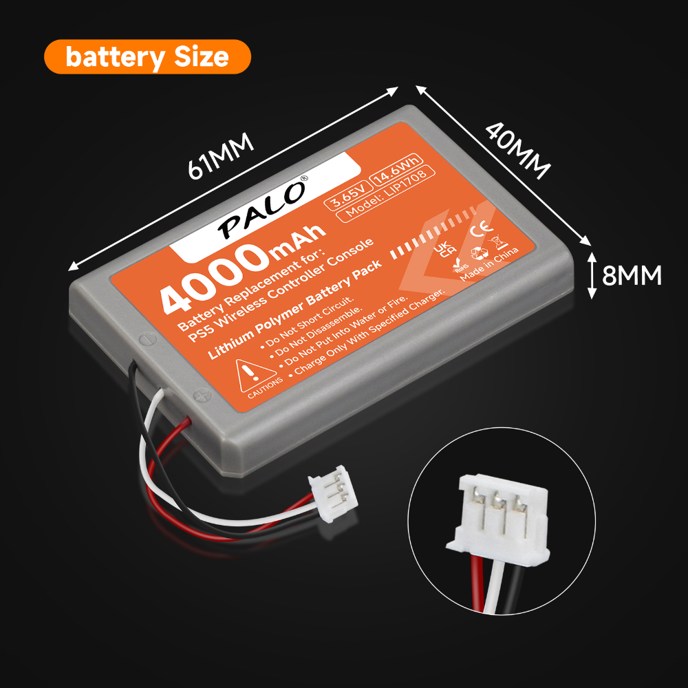 4000mAh PS5 PS 5 Wireless Controller Battery for Sony Playstation 5 LIP1708 Dualsense Gamepad Controller CFI-ZCT1W CFI-ZCT1J. 