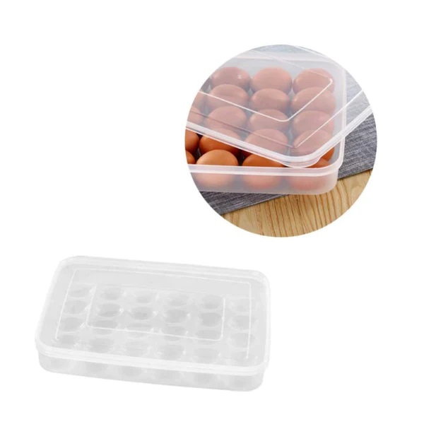 Egg box 34 Grids Egg Storage Box Large Capacity Hard Plastic Egg Case Organizer Holder Box Container Egg Dispenser for Refrigerator34 Grads Egg Box Basket Organizer Plastic Egg Food Container/dim box. 
