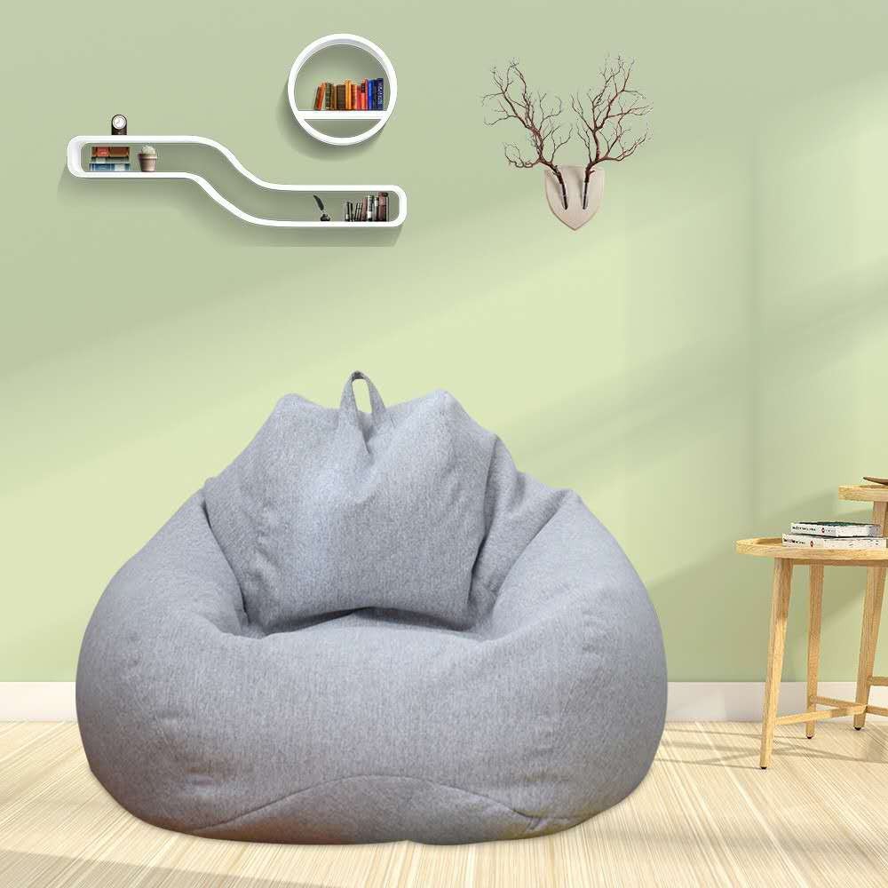 [Ready Stock] 15Color Bean Bag Single Fabric Lazy Couch Bean Bag Leisure Hotel Furniture Simple Small Apartment Sofa. 