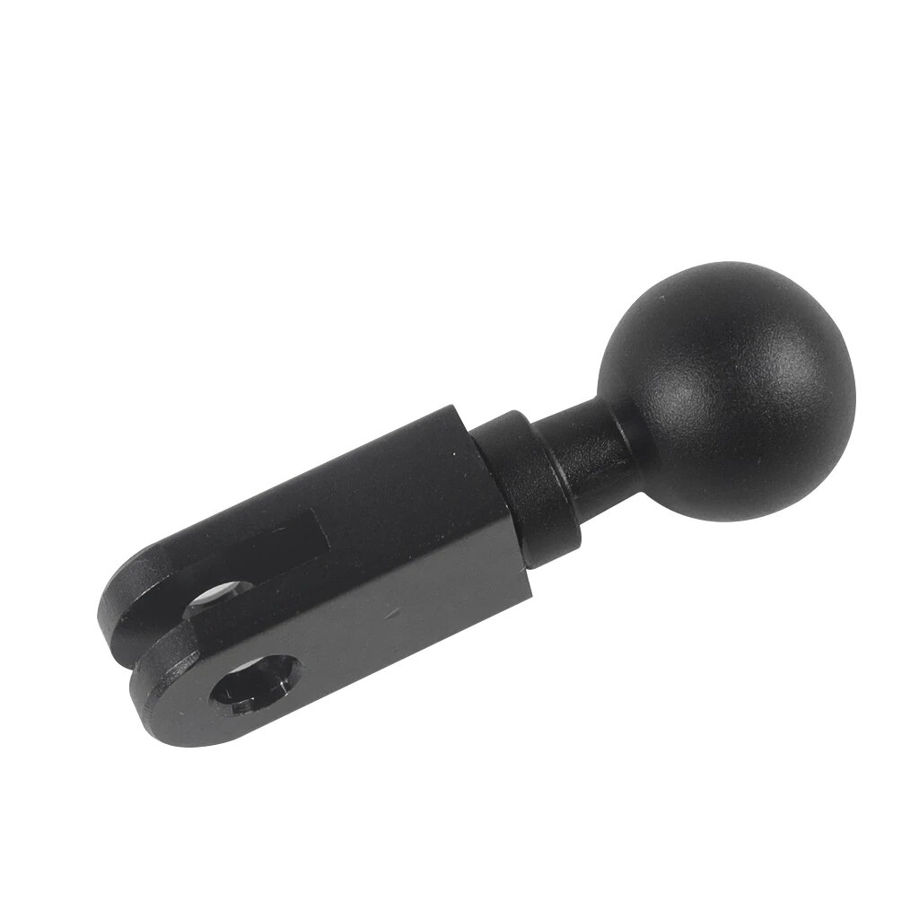 17mm Ball Head Adapter Double Socket Clip Mount for Gopro Hero 11 10 Action Camera 17mm Ballhead Converter to 1/4 M6 Screw Head. 