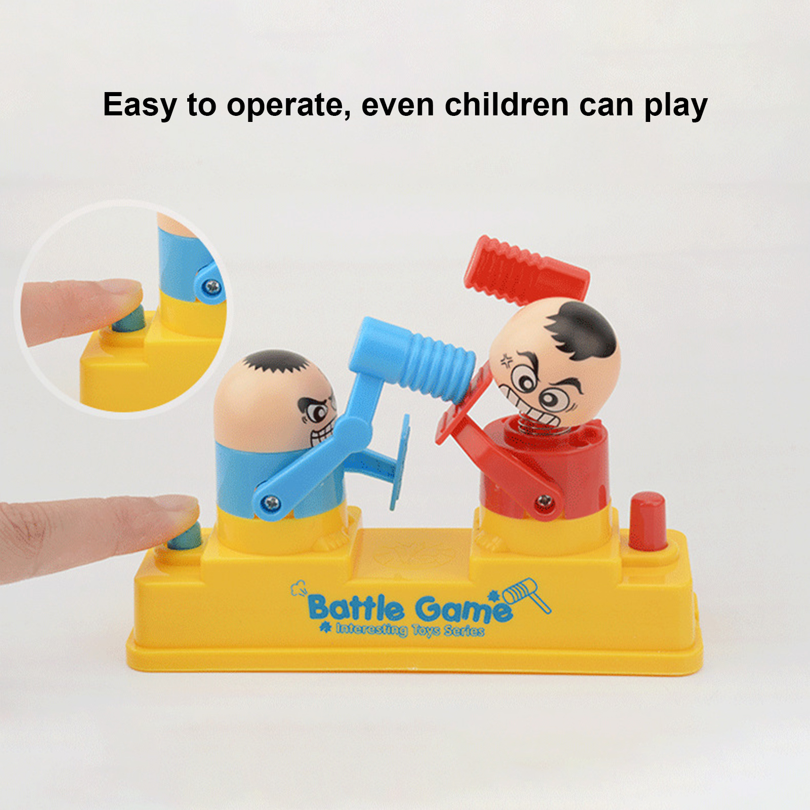 Battle Robot Game Toy Kids Hammer Promote Each Other's Feelings Interaction. 