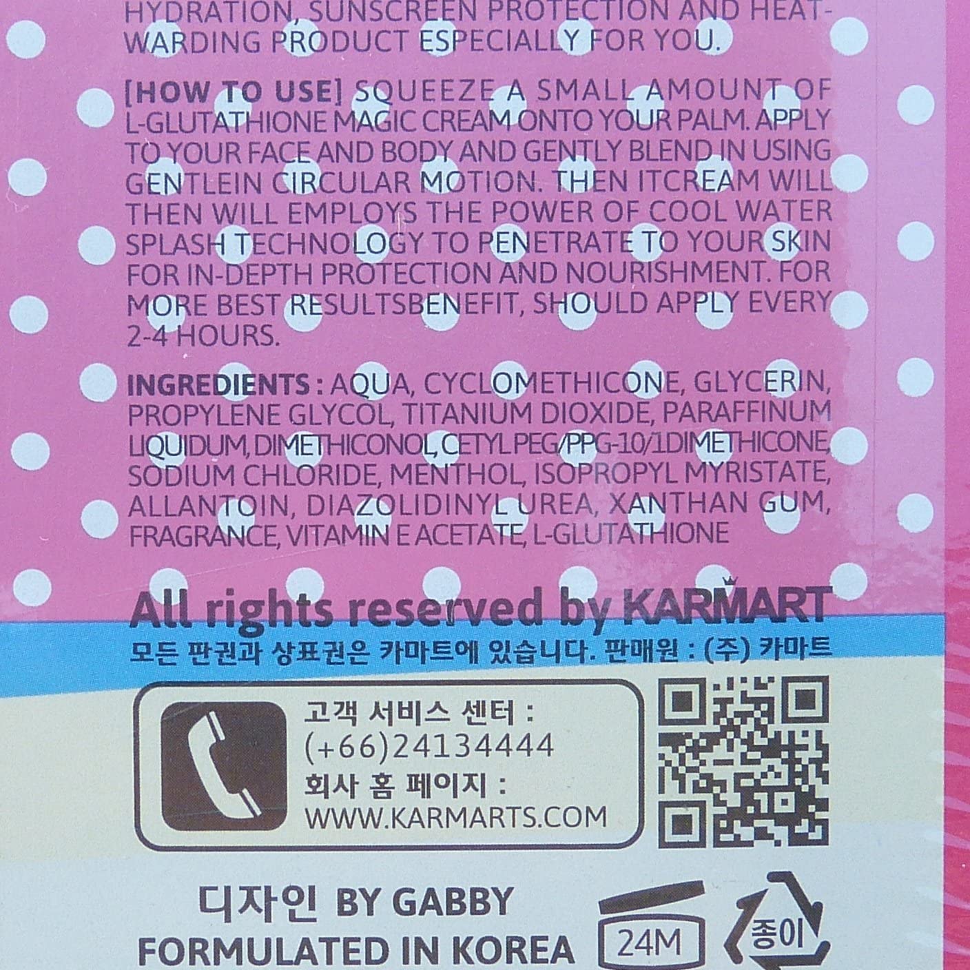 Cathy Doll SPF 50 Whitening Sunscreen L-glutathione Magic Cream - 138ml. 