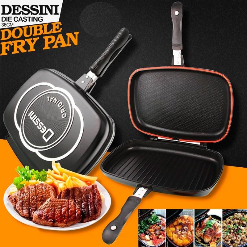 Double Side Grill Pan 36CM Black - Main Image