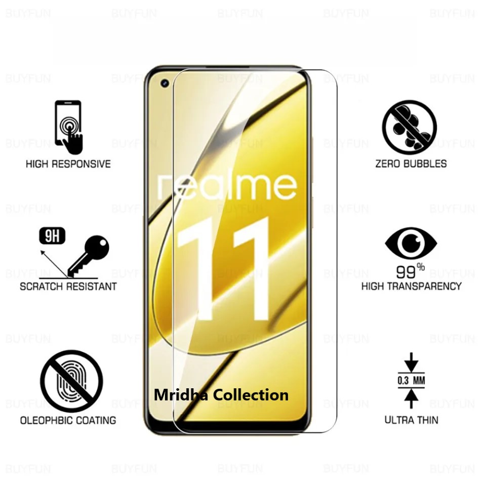 Realme 11 4G Screen Protector 3D Tempered Glass Protector Clear Screen protector Premium Product Gorilla Glass Transparent Clear Ultra Thin - Durable & Scratch Resistant - Easy to Install. 
