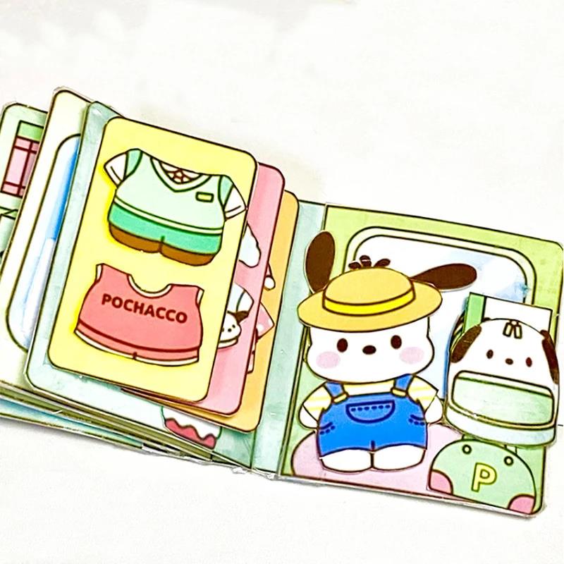 Kuromi Cinnamoroll Sanrio Quiet Book My Melody Handmade DIY Children's Toys Development Hands on Ability Girl's Birthday Gift