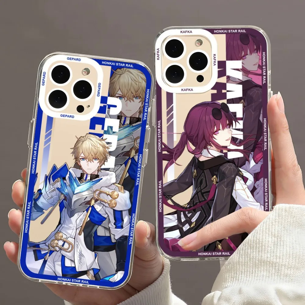 Honkai Star Rail Gepard Bronya Phone Case For a Phone 11 12 Mini 13 14 Pro Max Transparent Shell