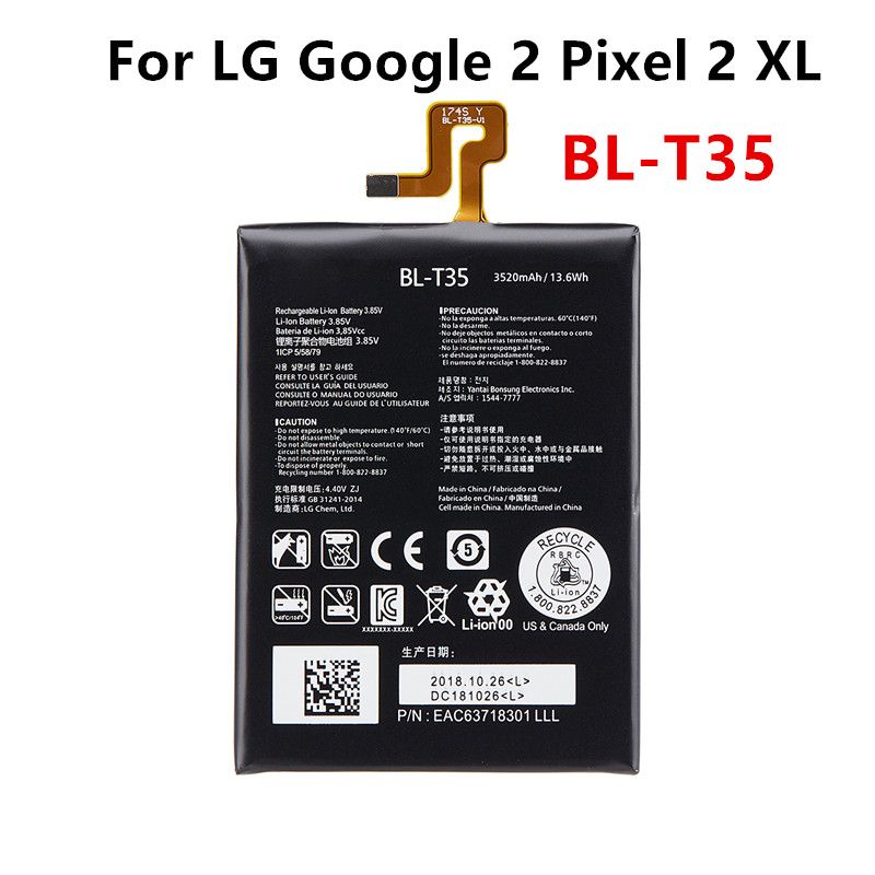 BL-T35 Phone Batteries For Google Pixel 2 / Google Pixel 2 XL Replacement Phone Battery