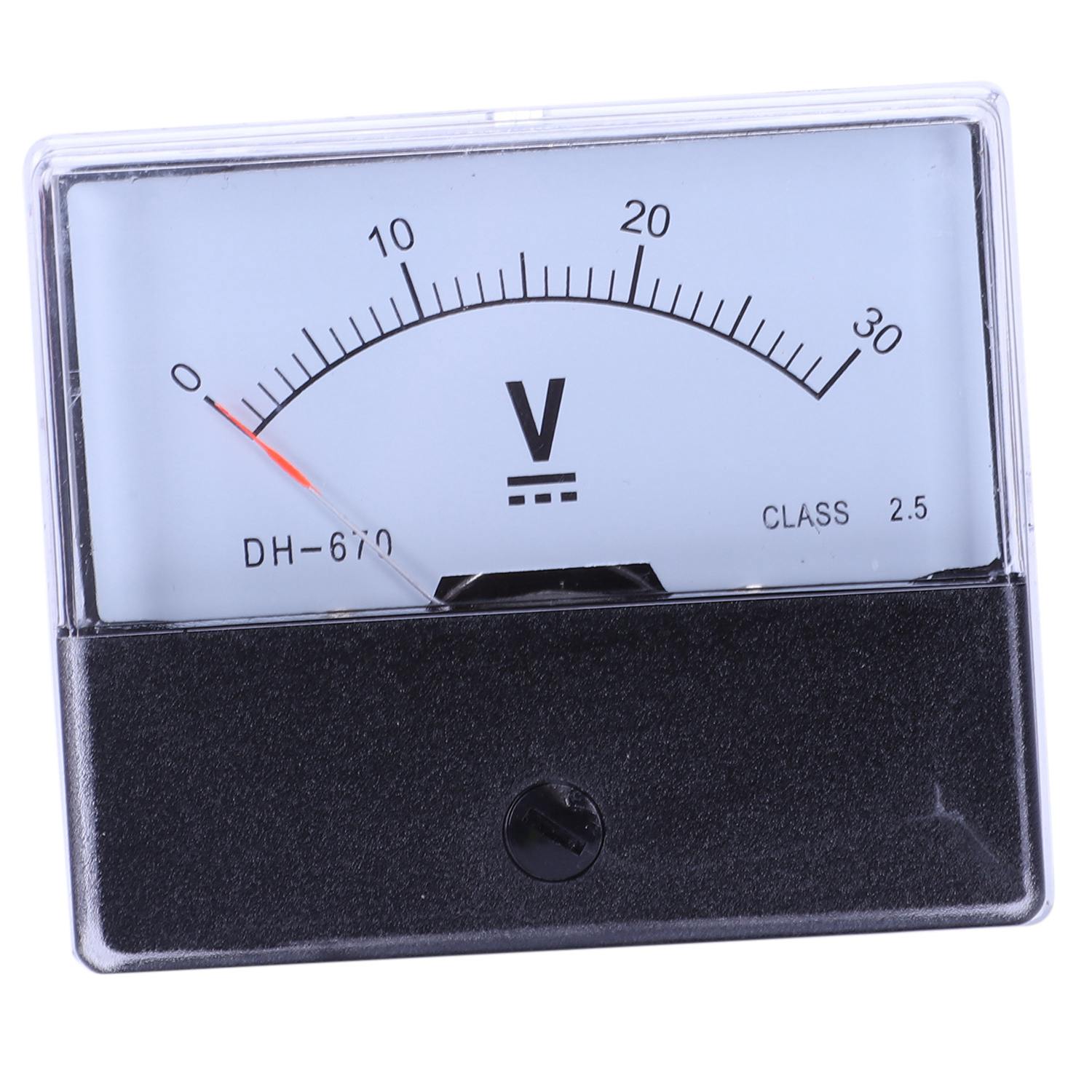 Individual DH-670 Accuracy DC 30V Analog Panel Meter Voltmeter. 