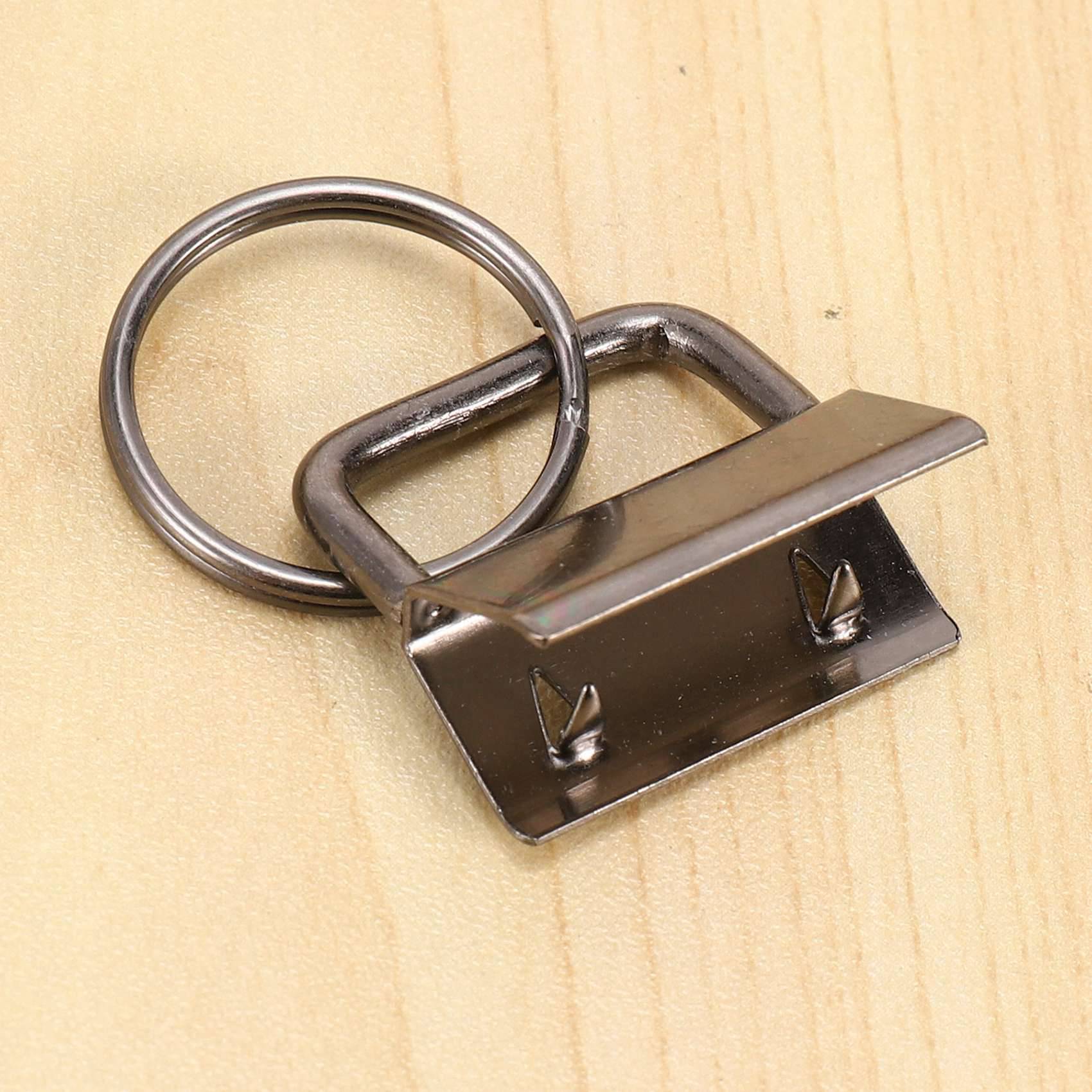 ZOROOM 200 PCS Wristlet Hardware, 1 Inch Key Fob Hardware for Keychain, Key Lanyard and Key Chain Making Hardware Supplies. 