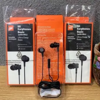 mi earphones basic with mic ultra deep bass